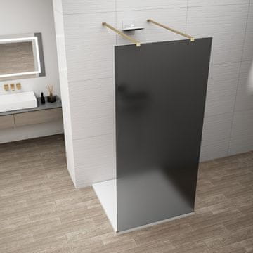 POLYSAN Stekleni paravan ESCA GOLD MATT 1400mm - Dimenzije, kakovost, eleganca!