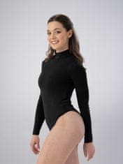 LEAFLETIC Ženski dolg Rokav Bodysuit z Gumbi, L