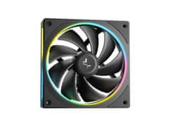 DEEPCOOL LM240 komplet za tekočinsko hlajenje, 240mm, LCD, ARGB, črn (R-LM240-BKDMMC-1)