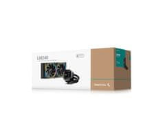 DEEPCOOL LM240 komplet za tekočinsko hlajenje, 240mm, LCD, ARGB, črn (R-LM240-BKDMMC-1)