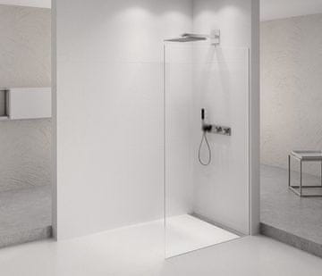 POLYSAN ARCHITEX CHROM - Elegantna fiksna steklena sprchová zástěna, 1062 mm, antikalk prevleka