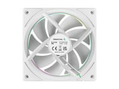DEEPCOOL FL12 SE 3-IN-1 ventilator za ohišje, PWM 120mm, 3 Pack, ARGB, bel (R-FL12SE-WHAPN3-G)