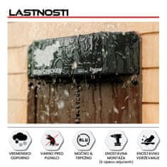 RUN-CHICKEN Solarna avtomatska vrata za kokošnjak Eternal – v rjavi barvi (z Bluetooth)