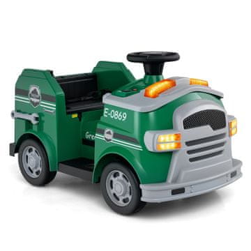 Northix Otroški gasilski avto 12V 2x30W 86 cm zelen