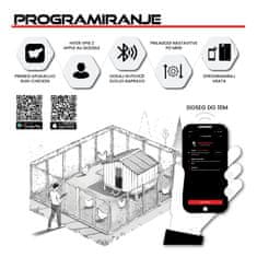 RUN-CHICKEN Solarna avtomatska vrata za kokošnjak Eternal – v sivi barvi (z Bluetooth)