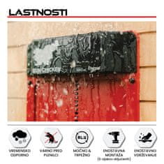 RUN-CHICKEN Solarna avtomatska vrata za kokošnjak Eternal – v rdeči barvi (z Bluetooth)