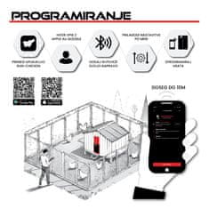 RUN-CHICKEN Solarna avtomatska vrata za kokošnjak Eternal – v rdeči barvi (z Bluetooth)