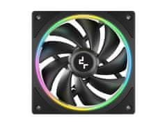 DEEPCOOL FL12 SE 3v1 ventilator za ohišje, PWM 120mm, 3 Pack, ARGB, črn (R-FL12SE-BKAPN3-G)