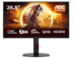 AOC Q27G4ZDR 26,5 " QD-OLED 240Hz 0.03ms HDR10 gaming monitor