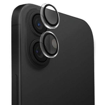 slomart Zaščitno steklo UNIQ Optix Clear Camera Lens Protector iPhone 16 / 16 Plus z aplikatorjem - prozorno-črno