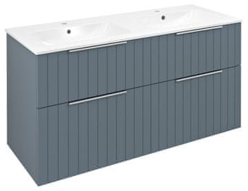 SAPHO Elegantna kopalniška omarica CIRASA STRIP 118x64cm v barvi siena