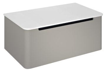 SAPHO KERALA Elegantna Kopalniška Omarica z Zasuvko - Dimenzije 80x35x47,5cm - Agilni Odtenek