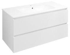 SAPHO EZARA Bela Lesk Kopalniška Omarica 100cm - Eleganten Dizajn in Praktično Shranjevanje