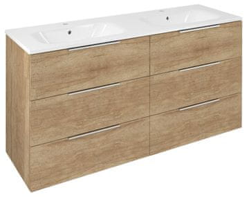 SAPHO CIRASA Elegantna Umyvadlová Omarica Dub Alabama 140x75x46 cm