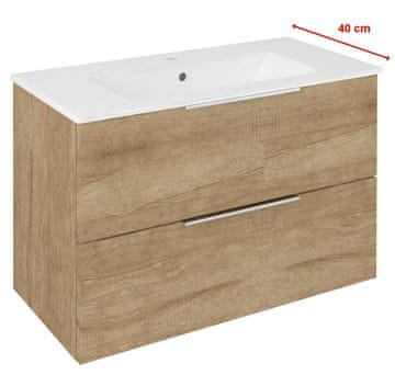 SAPHO Elegantna Umivalniška Omarica CIRASA, Dub Alabama 78x54x39 cm