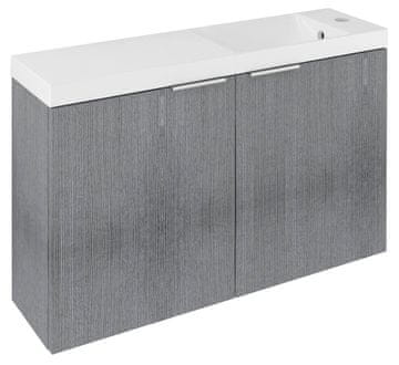 SAPHO Elegantna Umyvadlová Omajica LATUS X v Srebrnem Hrastu - 78,8x50x22cm