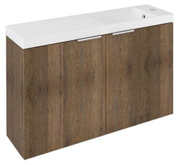 SAPHO Elegantna Kopalniška Omarica LATUS X - Dub Sherwood, 78,8x50x22 cm