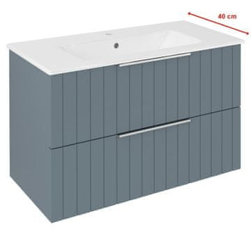 SAPHO Elegantna Siena kopalniška umivalniška omarica 78x54x39 cm