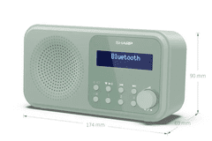 Sharp Prenosni DAB radio TOKYO DR-P420 GN