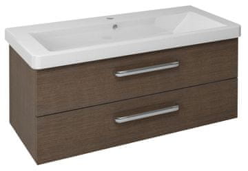 SAPHO THEIA Viseča Kopalniška Omarica z 2 Predali, Rustikalni Borov, 101x43x44 cm