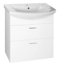 AQUALINE ZOJA Bela Stenska Kopalniška Omaznica s Predali 61,5x74x32cm