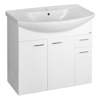 AQUALINE Bela Stenska Umyvalnikova Omarica ZOJA 933mm - MDF/lamino