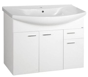 AQUALINE GELCO DRAGON umivalnik 93x74x34cm, bela - elegantna brezokvirna zasnova
