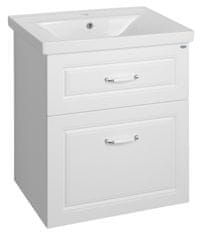 AQUALINE Umivalniška omarica FAVOLO 61,5cm, Bela Mat, Tiho zapiranje