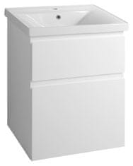 AQUALINE ALTAIR Bela Umivalniška Omarica 61,5x72,5x44,7 cm, MDF/Laminat, Tiho Zapiranje