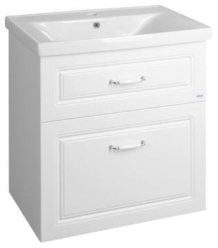 AQUALINE Kopalniška Omarica FAVOLO 67x72,5x44,6 cm Mat Bela