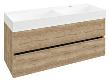 SAPHO ISVEA ODETTA umyvadlová skříňka 118 cm, dub Alabama, brezrobna tehnologija