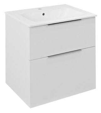 SAPHO CIRASA Stenska Umyvadlová Skříňka 592x640x460mm Bela Lesk
