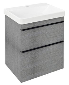 SAPHO SITIA Stenska Umyvadlová Skříňka 56x70x44cm, 2 Predala, Dub Rustikalni