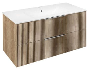 SAPHO Elegantna Umivalniška Omara CIRASA STRIP, 99,8x52x46 cm, Dub Alabama