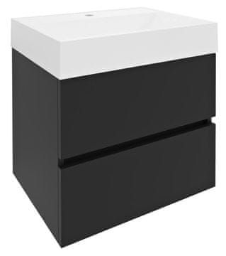 SAPHO Antracit Mat Umyvadlová Skříňka 57x50x43,5 cm - SAPHO ODETTA