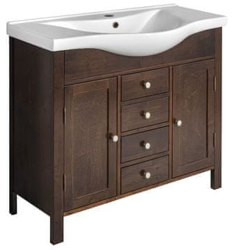 SAPHO Smrekova Umivalniška Omara AMBRA, 96x82x34,5 cm, Močen Smrk