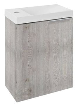 SAPHO Stenska kopalniška omarica LATUS X, 39,4x50x22cm, Mocca hrast