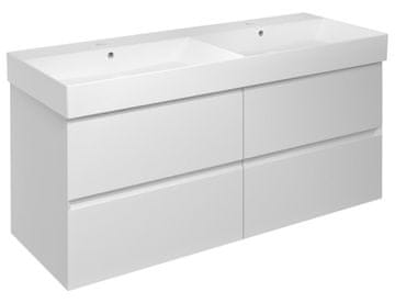 SAPHO FILENA Dvoumivalniška Omarica 118x51,5x43cm Bela Mat