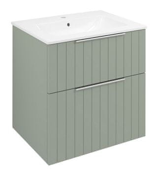 SAPHO Zelena Stenska Kopalniška Omarica CIRASA STRIP 59,2x64x46 cm