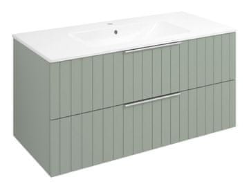 SAPHO CIRASA STRIP Kopalniška Omarica 99,8x52x46cm, Zelena Eleganca