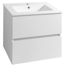 AQUALINE PANEDA Kopalniška Omarica 60 cm - Bela Visoki Sijaj