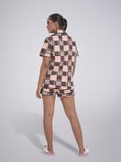 ženski komplet za spanje z vzorcem karo , L