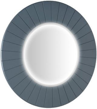 SAPHO Kroglo zrcalo LUMIRO STRIP s LED osvetlitvijo v okvirju ø 90cm, Siena