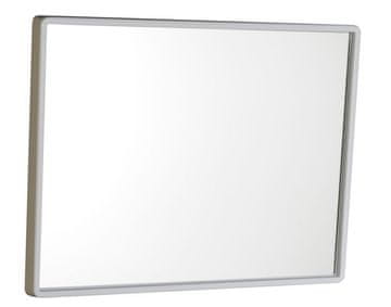 AQUALINE Stensko ogledalo v plastičnem okvirju 40x30cm - Bela
