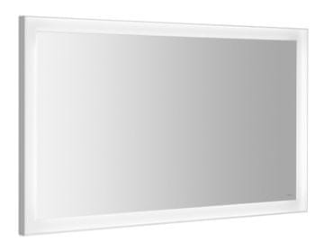 SAPHO LED Kopalniško Ogledalo FLUT 120x70 cm, Bela, IP44 Odpornost na Vodo