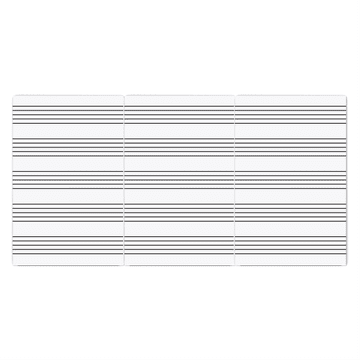 rocada BELA magnetna TABLA 150x300cm SkinBoard z notnim črtovjem NBT-6421MUS3