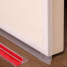 Nikcorp Samolepilno tesnilo za vrata in okna, prozorno, 3 m, 31 mm, TPE material, zaščita proti prepihu in hrupu, T-oblika