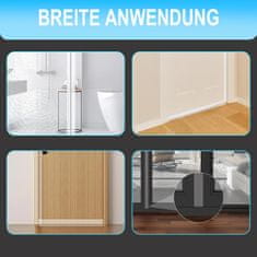 Nikcorp Samolepilno tesnilo za vrata in okna, prozorno, 3 m, 31 mm, TPE material, zaščita proti prepihu in hrupu, T-oblika