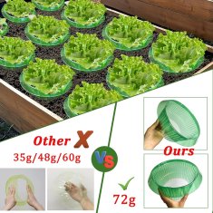 Nikcorp Ovratnice proti polžem za zaščito rastlin, 12 kosov, premer 24 cm, prozorne, PET material z ukrivljenim robom za vrt in sadike