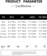 Nikcorp Moške bombažne športne hlače s širokimi hlačnicami in etno potiskom, lahke, zračne in hitro sušeče, modre, velikost 27-32